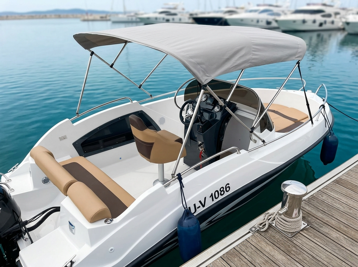 Blueliner 575 Open Cockpit und Ausstattung – Bootsvermietung Duisburg